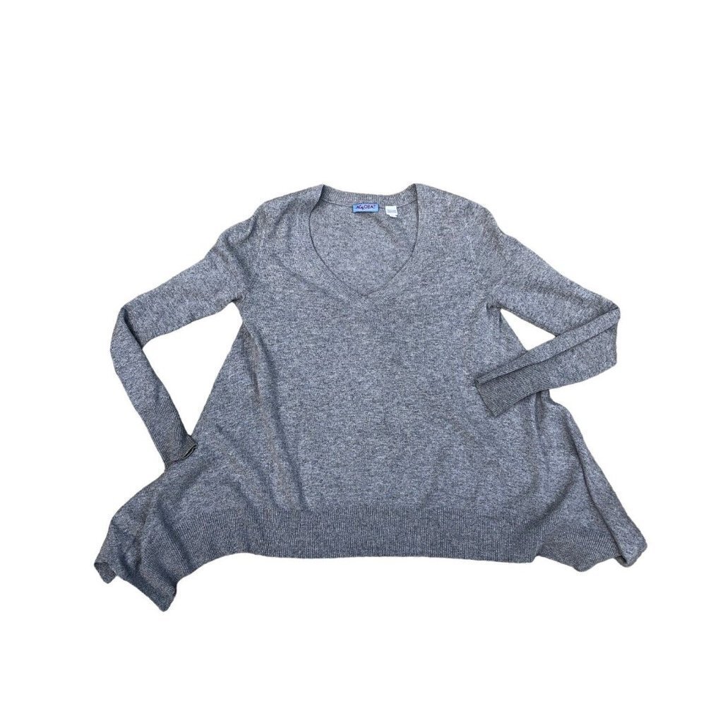 ACROBAT Silk Cashmere Pullover Sweater Women's SMALL Pullover V Neck Long Sleeve